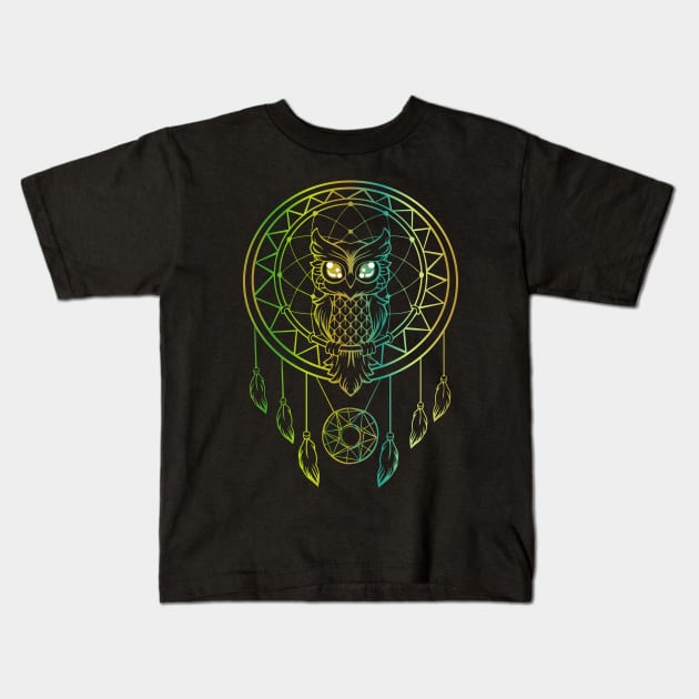 Dream Catcher Kids T-Shirt by MCBZ